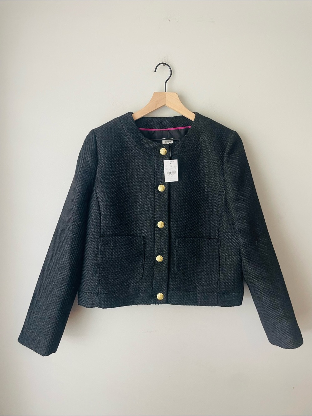J. Crew Black Tweed Blazer NWT
